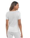 Womens Pointelle Short Sleeve Thermal Vest