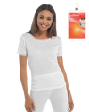 Womens Pointelle Short Sleeve Thermal Vest