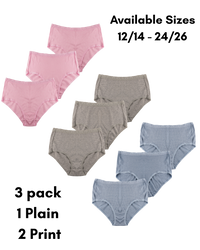 Womens 3 Pack Classic Brief