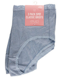 Womens 3 Pack Classic Brief