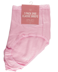 Womens 3 Pack Classic Brief