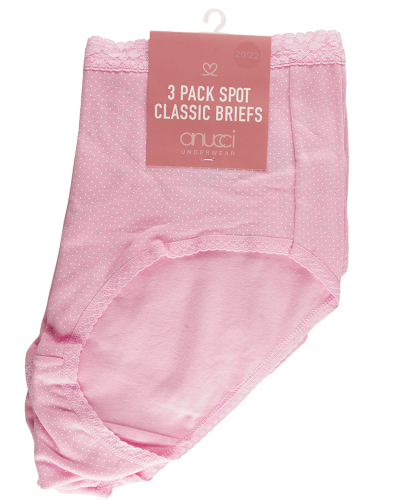 Womens 3 Pack Classic Brief