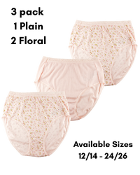Womens 3 Pack Full Brief