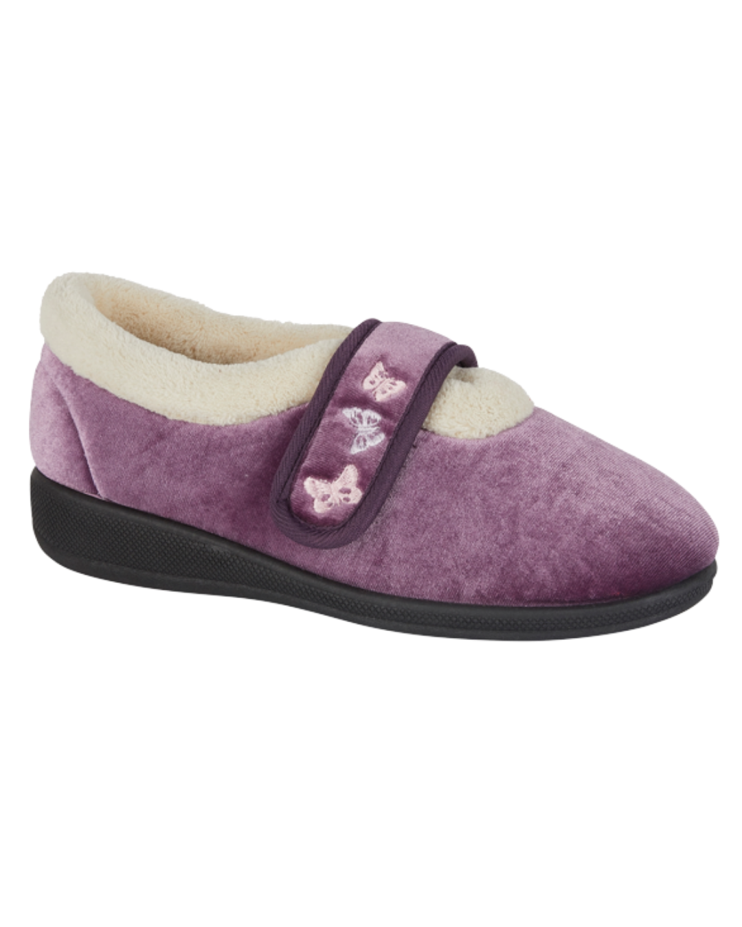 Butterfly Comfort Wide Fit Strap Slippers
