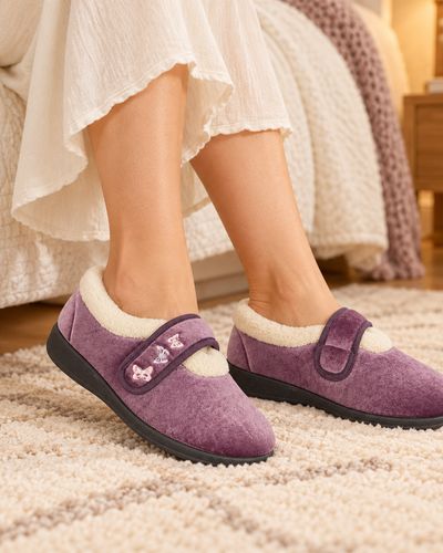 Butterfly Comfort Wide Fit Strap Slippers