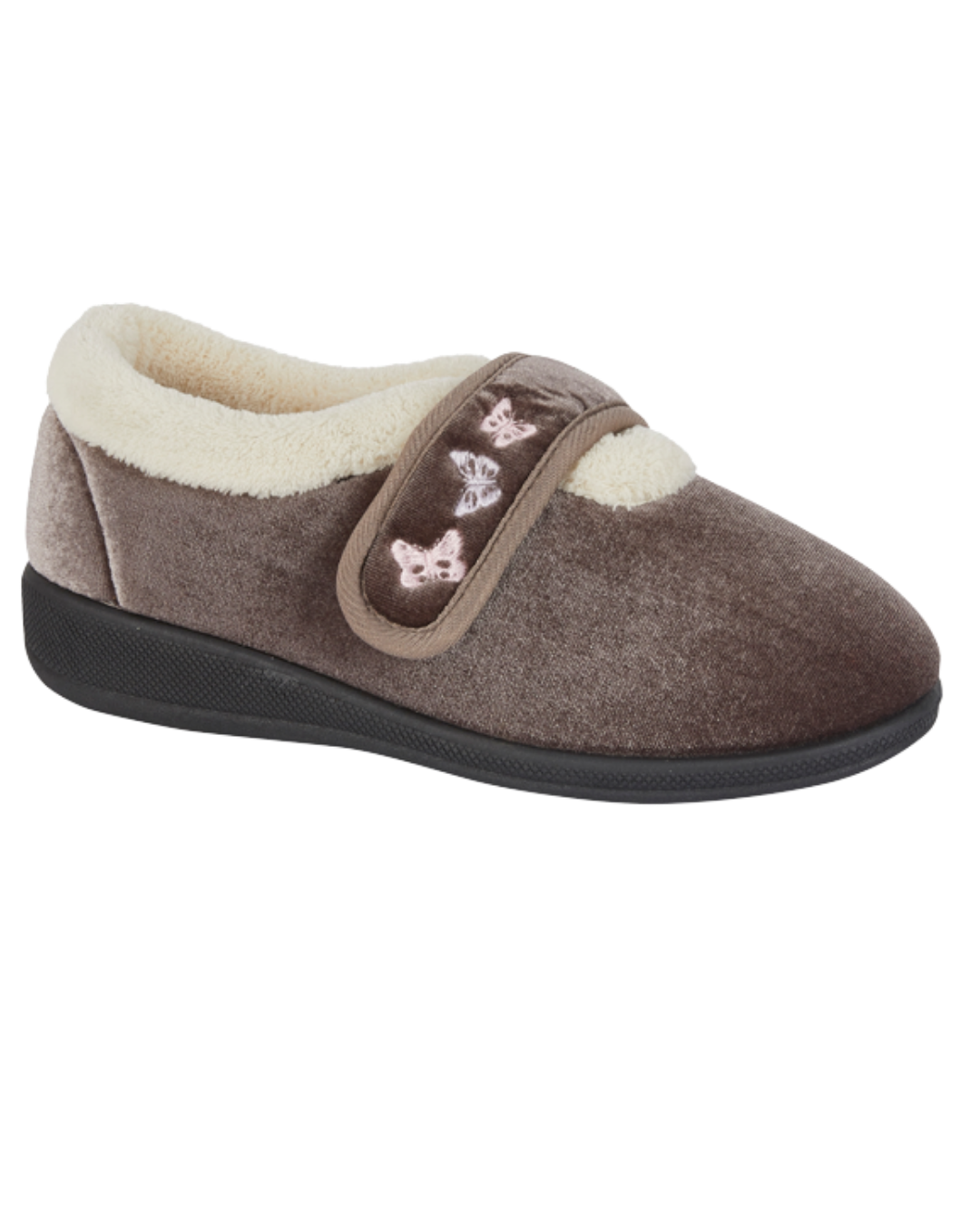 Butterfly Comfort Wide Fit Strap Slippers