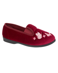 Butterfly Meadow Embroidered Full Slippers