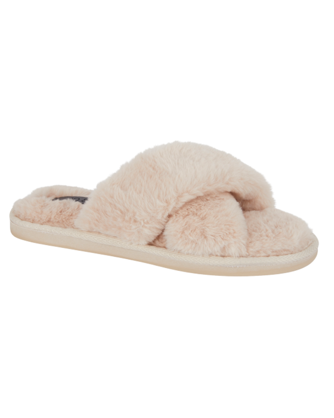 Cloud Cross Faux Fur Slippers