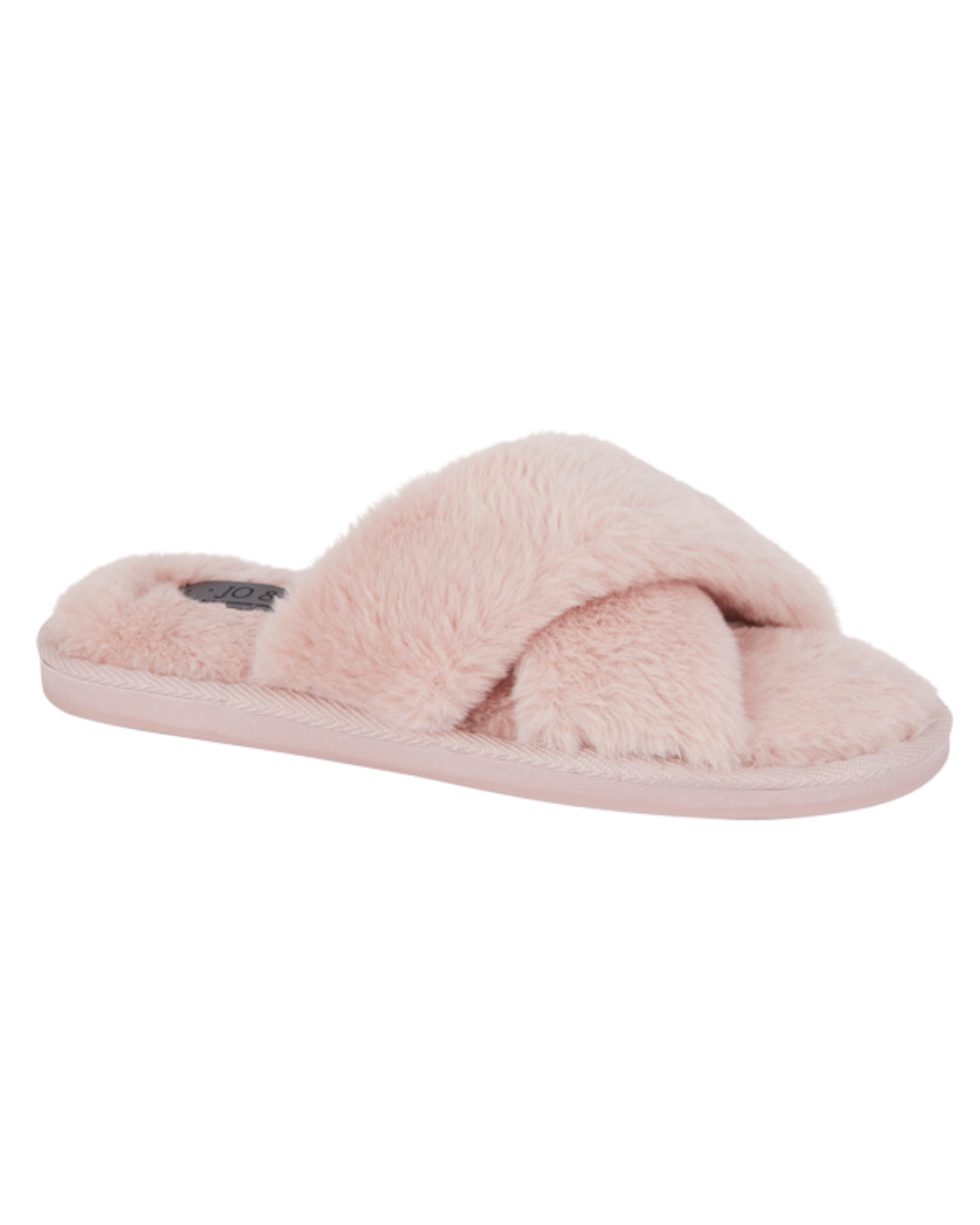 Cloud Cross Faux Fur Slippers