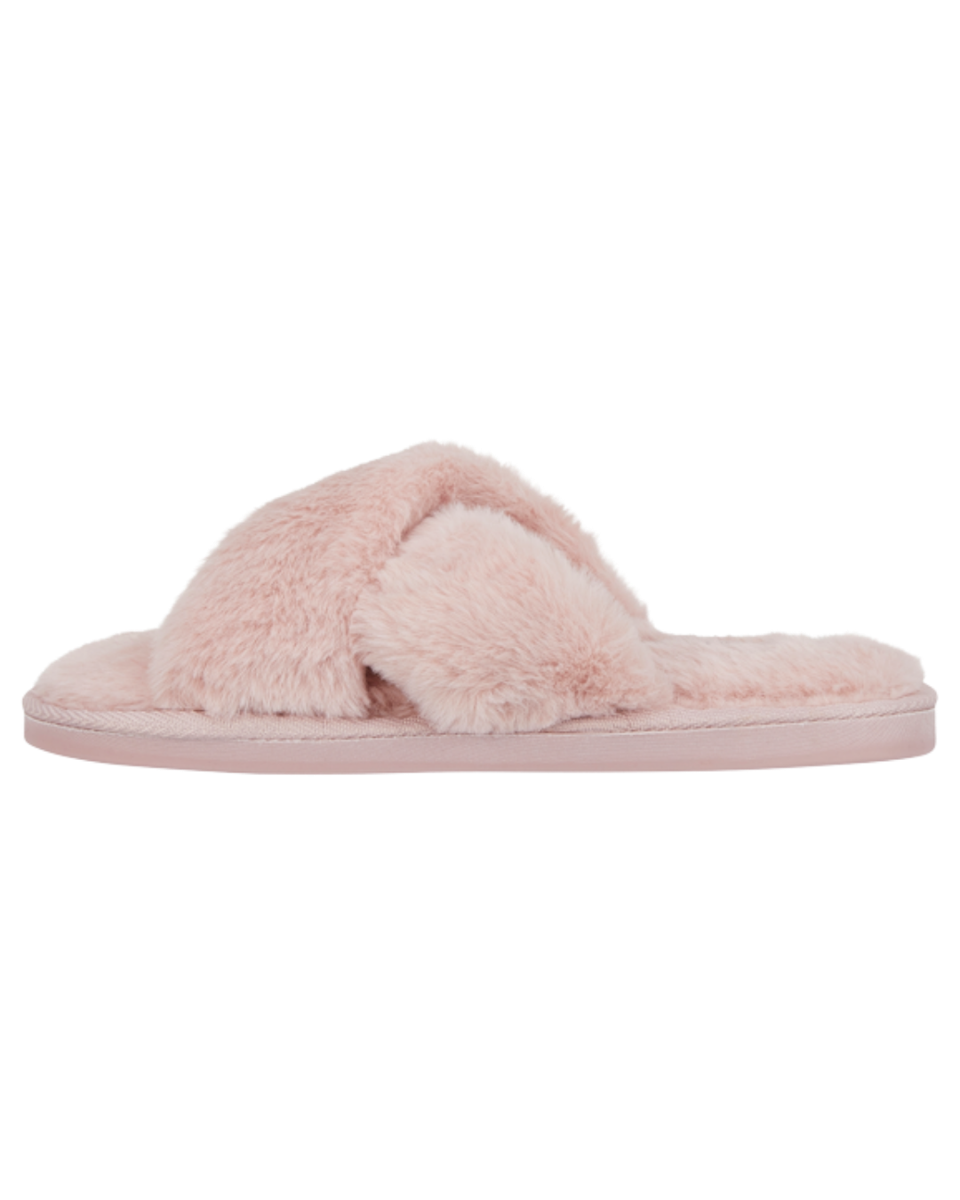 Cloud Cross Faux Fur Slippers