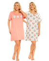 Women's 100% Cotton Pack of 2 Campervan Nightshirts