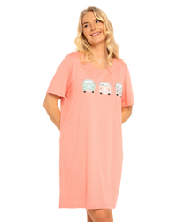 Women's 100% Cotton Pack of 2 Campervan Nightshirts