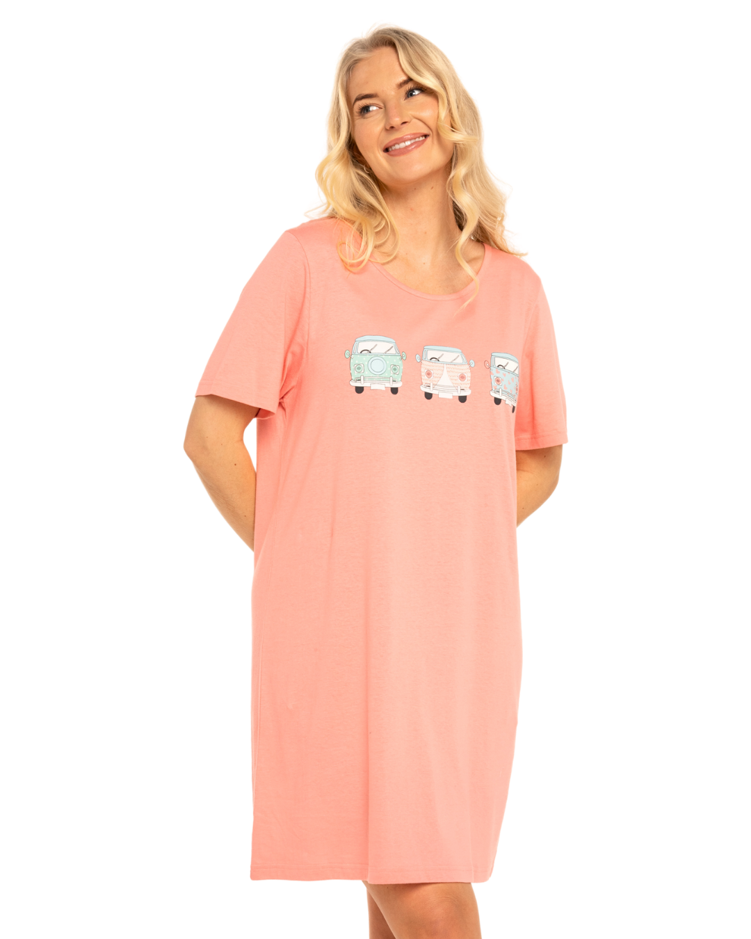 Women's 100% Cotton Pack of 2 Campervan Nightshirts