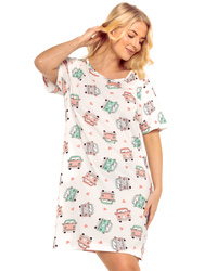 Women's 100% Cotton Pack of 2 Campervan Nightshirts