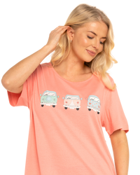Women's 100% Cotton Pack of 2 Campervan Nightshirts