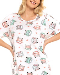 Women's 100% Cotton Pack of 2 Campervan Nightshirts