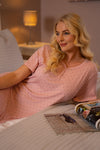 Luxury Soft Touch Longer Length Jersey Spot Nightdress up to Larger Sizes