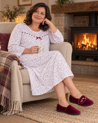 Floral Comfort Touch Strap Slippers