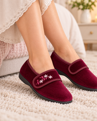 Floral Comfort Touch Strap Slippers