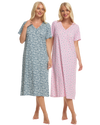 Sage Freesia 100% Cotton Plus Size Nightdress