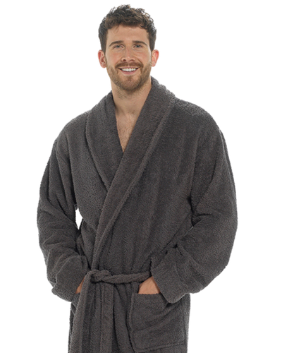 Mens 100% Cotton Towelling Dressing Gown