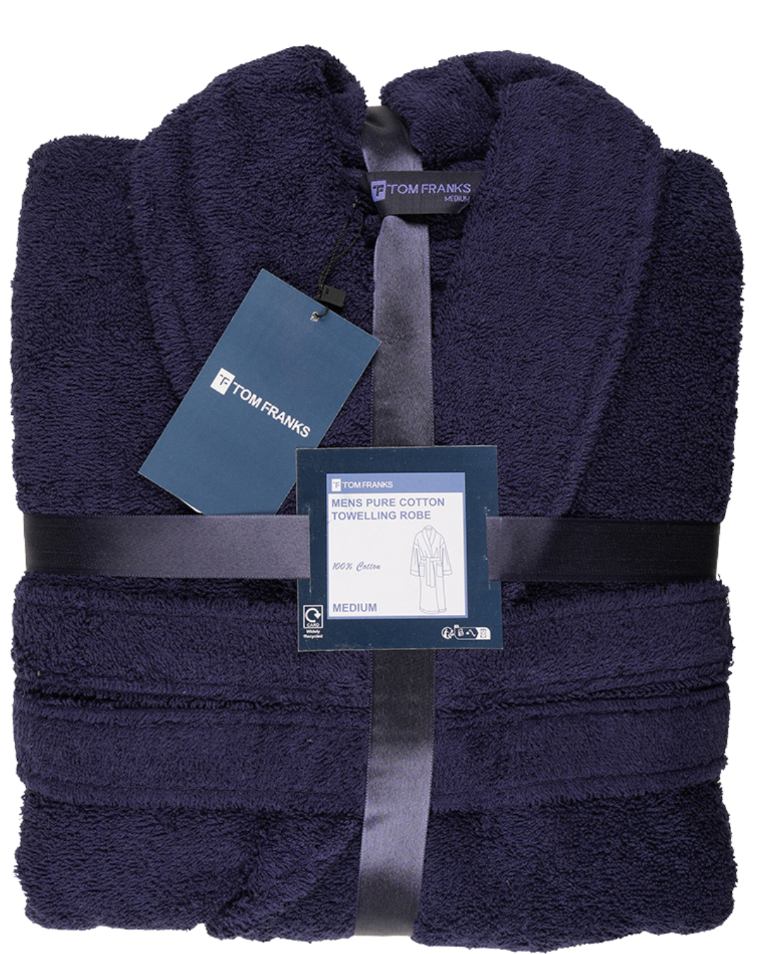 Mens 100% Cotton Towelling Dressing Gown
