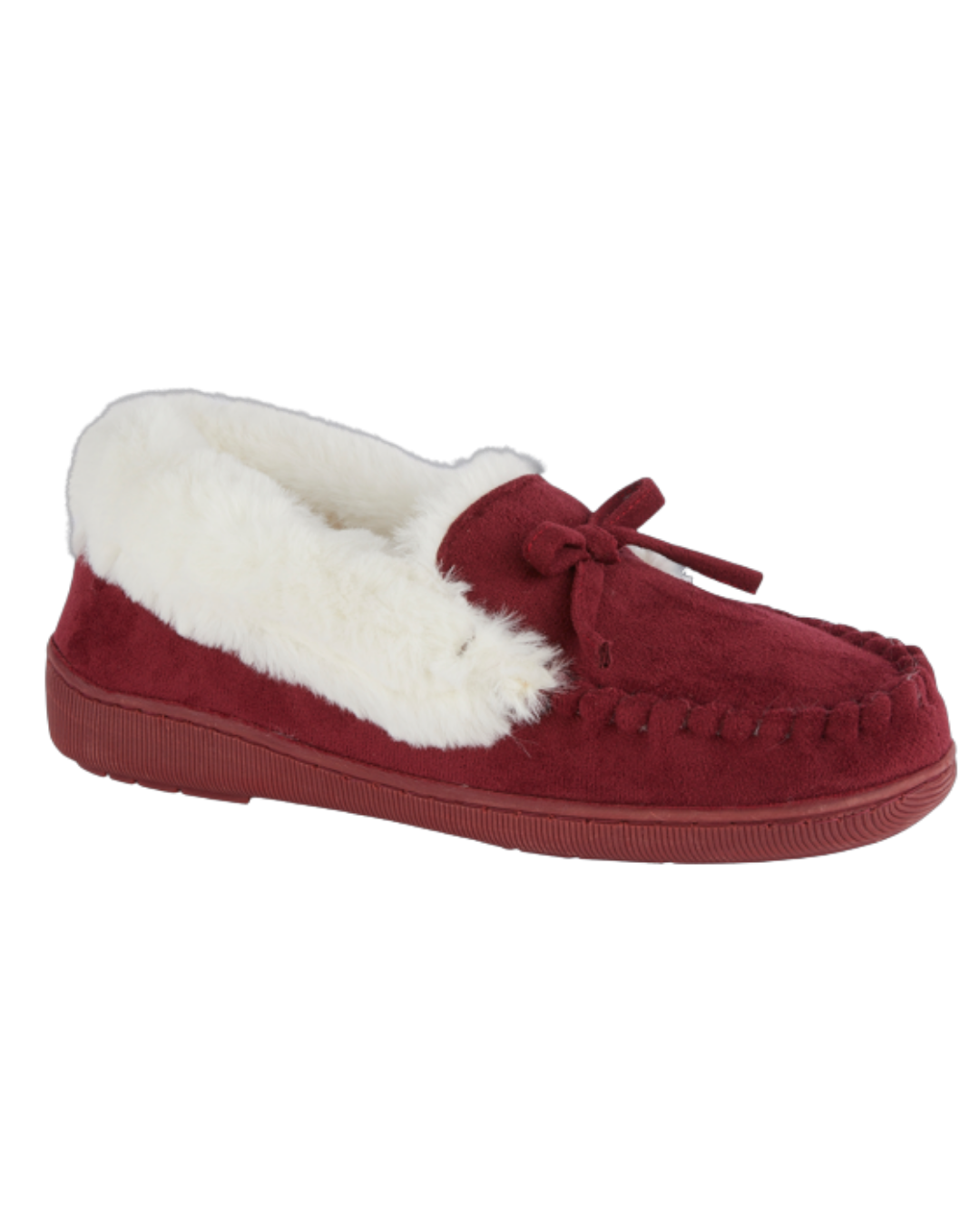 Hearthside Faux Fur Moccasin Slippers