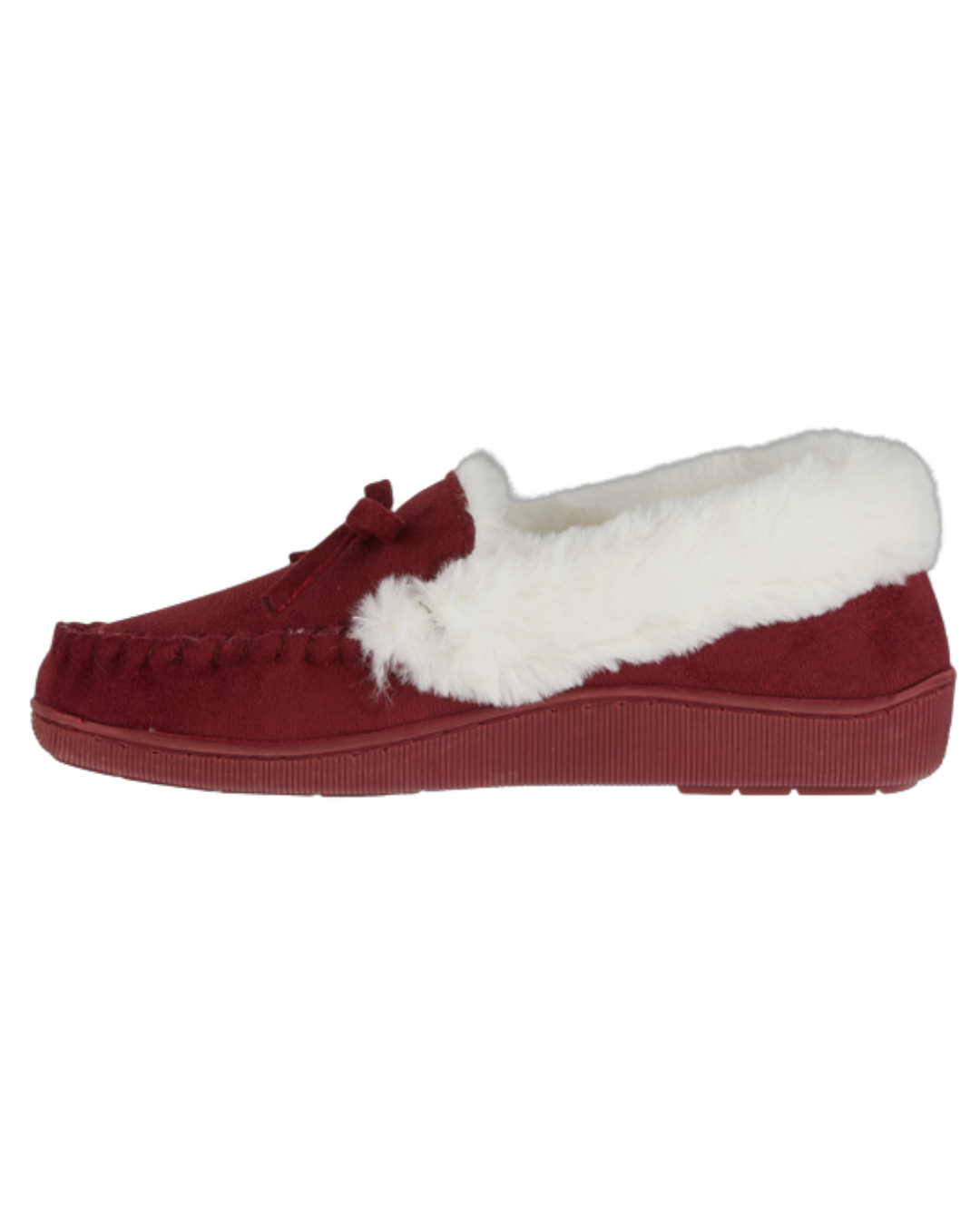 Hearthside Faux Fur Moccasin Slippers