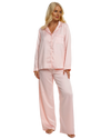 Ladies Blush Pink Satin Pyjamas