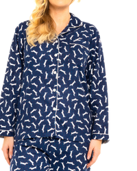 Festive Sausage Dog 100% Cotton Wincy Pyjama