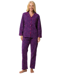 Navy Animal Print 100% Cotton Wincy Pyjama