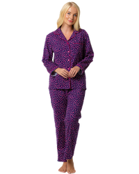 Navy Animal Print 100% Cotton Wincy Pyjama