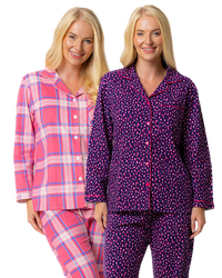 Pink Tartan Print 100% Cotton Wincy Pyjama