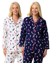 Cute Puppy Print 100% Cotton Wincy Pyjama