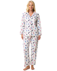 Cute Puppy Print 100% Cotton Wincy Pyjama