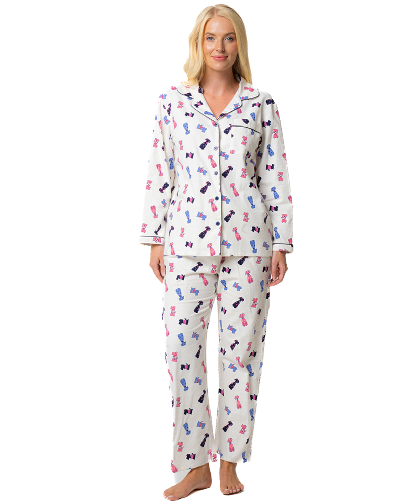 Cute Puppy Print 100% Cotton Wincy Pyjama