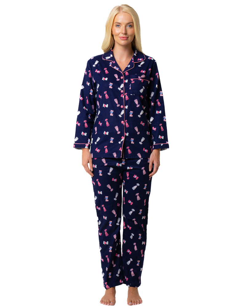 Cute Puppy Print 100% Cotton Wincy Pyjama