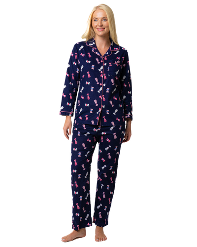 Cute Puppy Print 100% Cotton Wincy Pyjama
