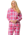 Pink Tartan Print 100% Cotton Wincy Pyjama