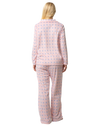 Luxury Long Sleeved Polished Fleece Geo Print Pyjamas