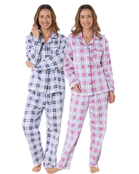 Tartan Check Print 100% Brushed Cotton Wincy Pyjama