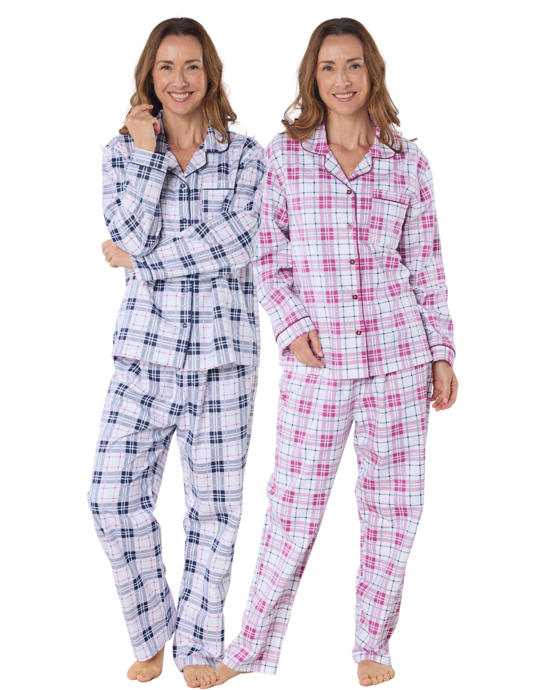Tartan Check Print 100% Brushed Cotton Wincy Pyjama