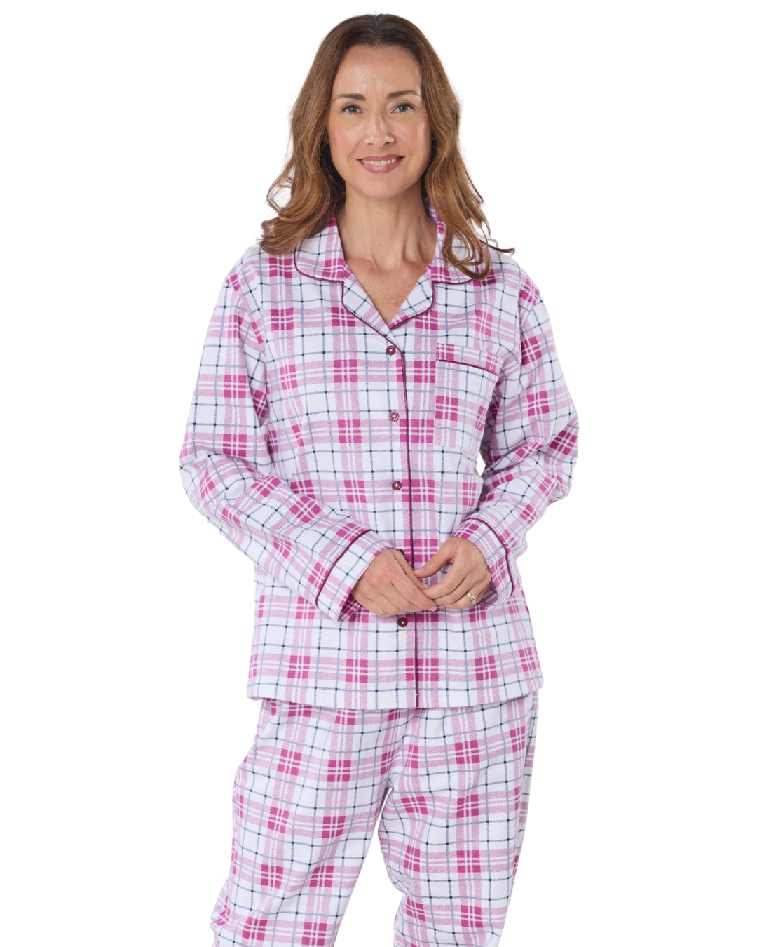 Tartan Check Print 100% Brushed Cotton Wincy Pyjama