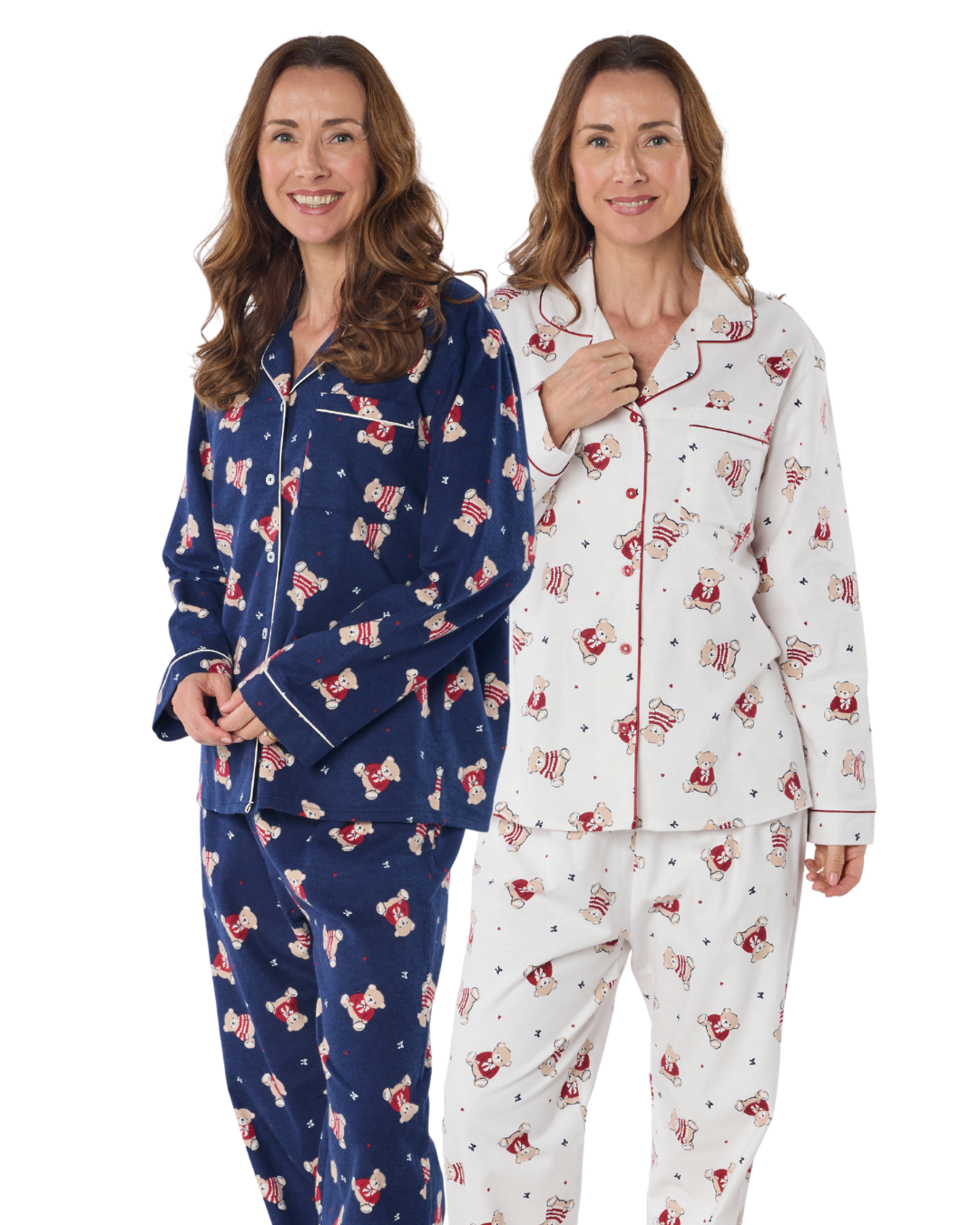Teddy Bear Print 100% Brushed Cotton Wincy Pyjama