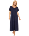 Luxury Soft Touch Longer Length Jersey Spot Nightdress up to Larger Sizes
