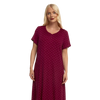 Luxury Soft Touch Longer Length Jersey Spot Nightdress up to Larger Sizes