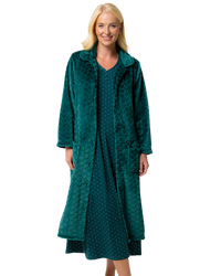 Luxury Soft Touch Longer Length Jersey Spot Nightdress up to Larger Sizes