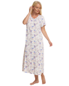 Floral Long Plus Size Luxury Soft Touch Jersey Nightshirt