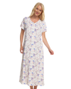 Floral Long Plus Size Luxury Soft Touch Jersey Nightshirt