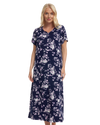 Floral Long Plus Size Luxury Soft Touch Jersey Nightshirt